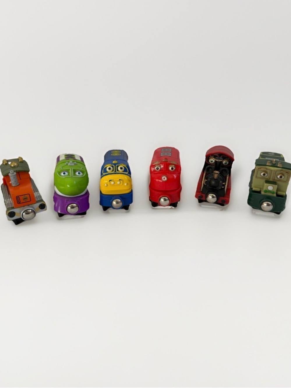 Chuggington Magnetic Wooden Train Lot of 6 Not For Resale Learning Curve Tomy